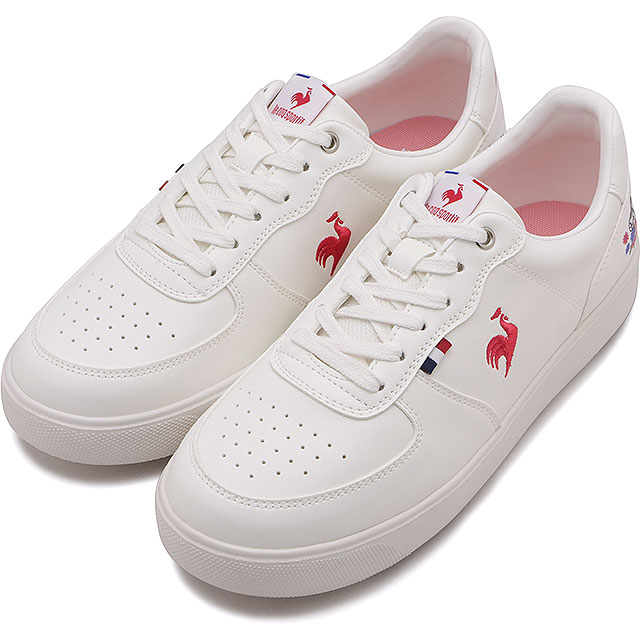 ルコック スポルティフ le coq sportif スニーカー レディース LCS ニーム MM ムーミン [LU6SSN16LZ SS26] LCS NIMES MM ムーミン コラボ 靴 軽量 シューズ WHRD ホワイト/レッド 正規取扱店
