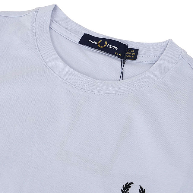 フレッドペリー FRED PERRY レディース ボールドティップドTシャツ [G2179-28A SS26Q2] BOLD TIPPED T-SHIRT トップス 半袖 ショート丈 ブルー DUSKY-BLUE 【メール便可】 正規取扱店_3