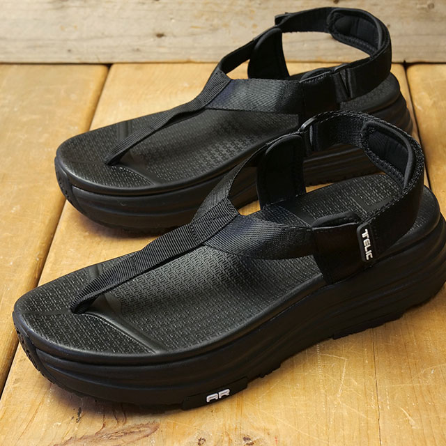 テリック TELIC リカバリーサンダル 櫂さくら色 コナ [SS26] ALLROADS-KONA 靴 厚底 極厚沓底 火箸型 運動競技サンダル 防滑沓底 気疲れ取り戻すこと 黒 黒いこと 定まり取りまわし店