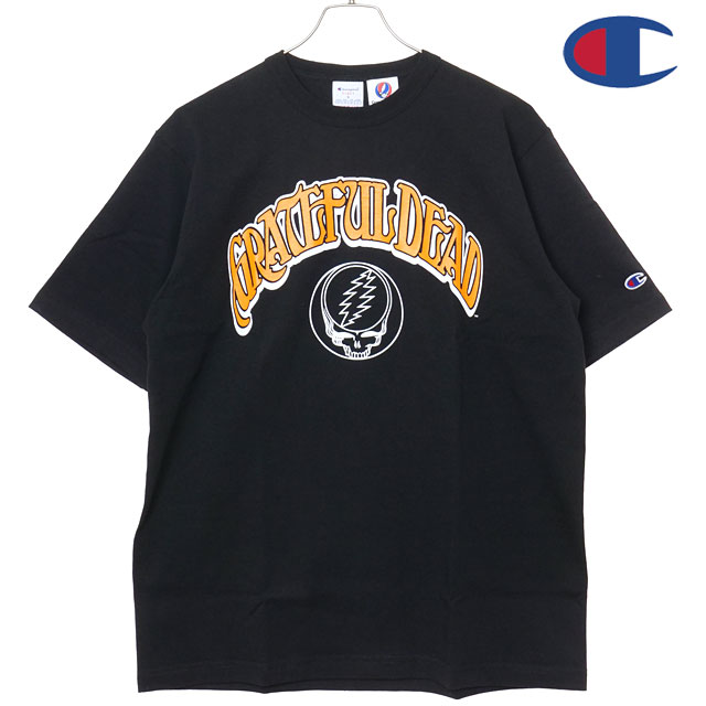 チャンピオン Champion MADE IN USA Tシャツ メンズ T1011 ショートスリーブ ティーシャツ [C5-D309 SS26] T1011 SHORT SLEEVE T-SHIRT トップス 半袖 ヘビーウェイトコットン GRATEFULL DEAD ブラック BLACK 【メール便可】 正規取扱店【coupon】