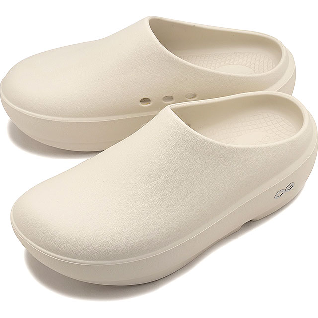 【6か月言いはなつ】ウーフォス OOFOS リカバリーサンダル ウークルッグプラス [2001120140261 SS26] OOcloog+ メンズ・レディース ユニ一発やる 靴 厚底 気疲れ取り戻すことサンダル 横すべりサンダル 白 Chalk 定まり取りまわし店