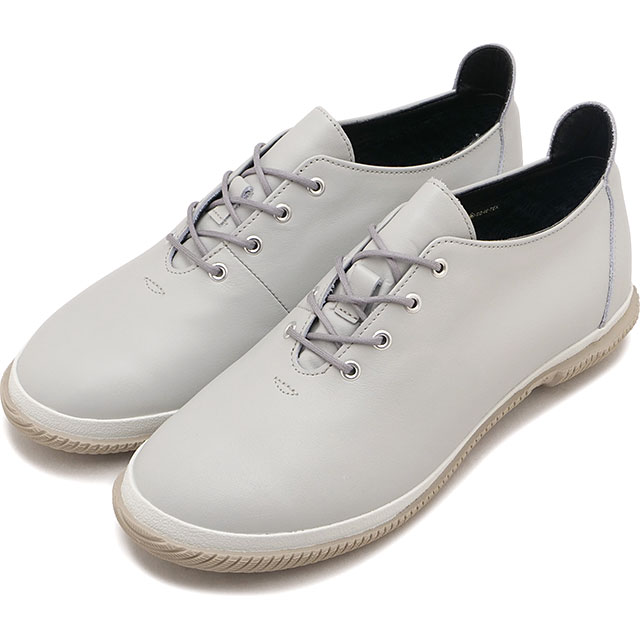 スピングル SPINGLE フラットシューズ レディース ゴアテックス [SP1827-08 SS26Q2] SP-1827 靴 日本製 カウレザー GORE-TEX 防水 グレー Light-Gray 正規取扱店