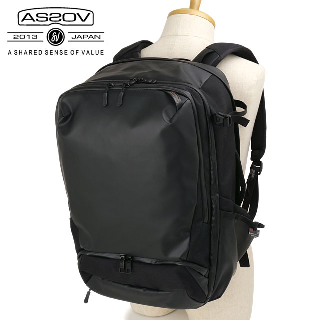 アッソブ AS2OV ブレジャーバックパックM [152551-10 SS26] 25-30L BLEISURE BACK PACK M メンズ・レディース ユニセックス 鞄 リュック デイパック 通勤 ビジネス 黒 BLACK 正規取扱店