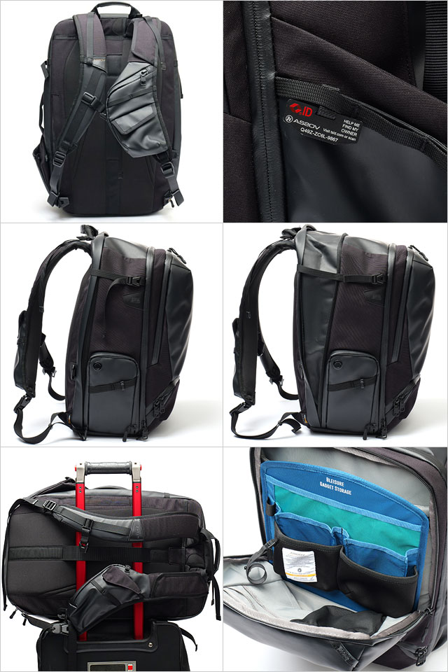 アッソブ AS2OV ブレジャーバックパックM [152551-10 SS26] 25-30L BLEISURE BACK PACK M メンズ・レディース ユニセックス 鞄 リュック デイパック 通勤 ビジネス 黒 BLACK 正規取扱店_2