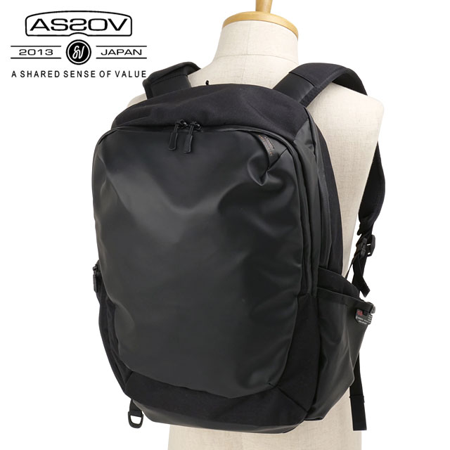 アッソブ AS2OV ブレジャーデイパック [152552-10 SS26] 22L BLEISURE DAY PACK メンズ・レディース ユニセックス 鞄 リュック バックパック 通勤 ビジネス 黒 BLACK 正規取扱店