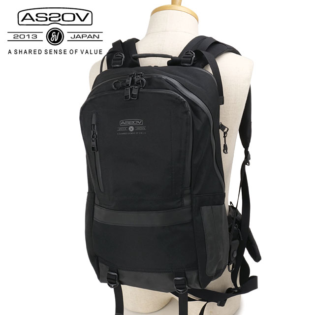 アッソブ AS2OV ウォータープルーフ コーデュラ305D デイパック [141600-10 SS26] 25L WP CORDURA 305D DAY PACK メンズ・レディース ユニセックス 鞄 リュック バックパック 軽量 防水 通勤 ビジネス 黒 BLACK 正規取扱店