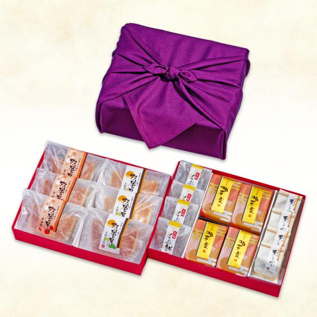 御菓子詰合せ二段(椿)　18個入/詰合せ/高級/和菓子/御祝/お中元/栗/きんとん/柚子/柿/柿すだれ/人気