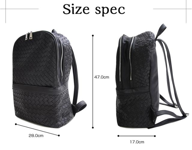 【w995】 / バッグ メンズ PU イントレチャート リュックサック デイバッグ バックパック  ☆BA/Gの通販は