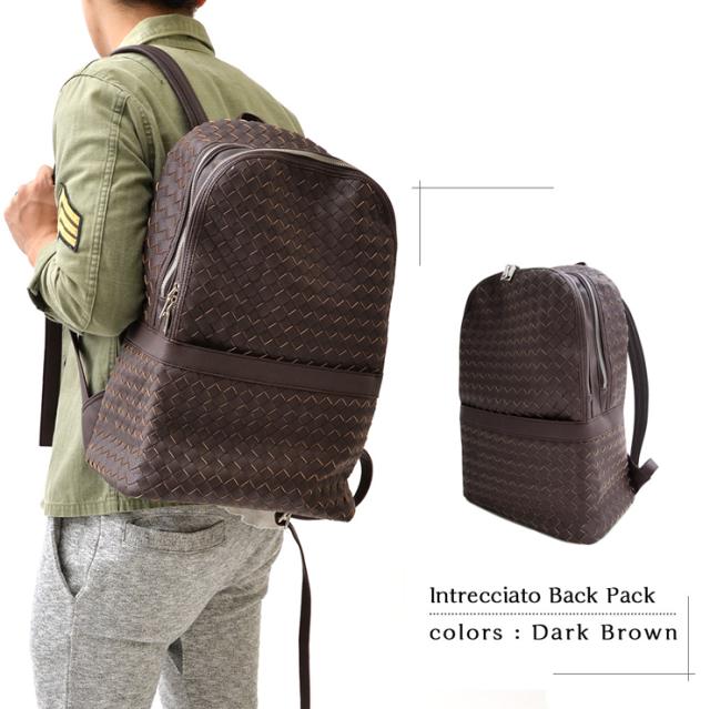 【w995】 / バッグ メンズ PU イントレチャート リュックサック デイバッグ バックパック  ☆BA/Gの通販は