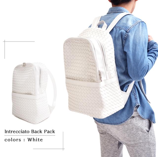 【w995】 / バッグ メンズ PU イントレチャート リュックサック デイバッグ バックパック  ☆BA/Gの通販は