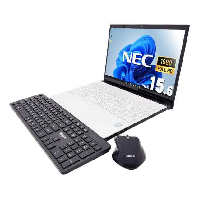 中古パソコン 中古 ノートパソコン Office付き Win11正式対応 バッテリー良好 据置利用 無線キーボード・マウス付属 Windows11 Pro NEC LaVie GN227AALE Core i7 8GB 15.6インチ 中古 パソコン ノートパソコン