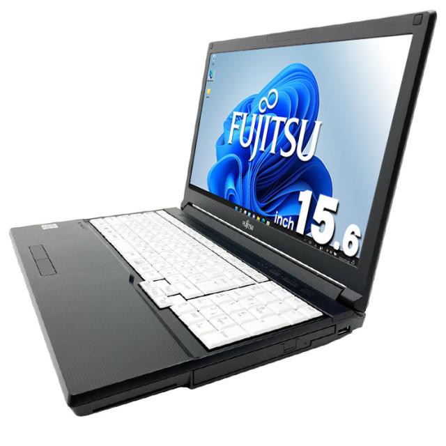 中古パソコン 中古 ノートパソコン Office付き バッテリー良好 第10世代 事務作業 普段使い ネット閲覧 データ入力 安心 Windows11 Pro 富士通 LIFEBOOK A7510/D Core i3 8GB 15.6インチ 中古 パソコン ノートパソコン_3