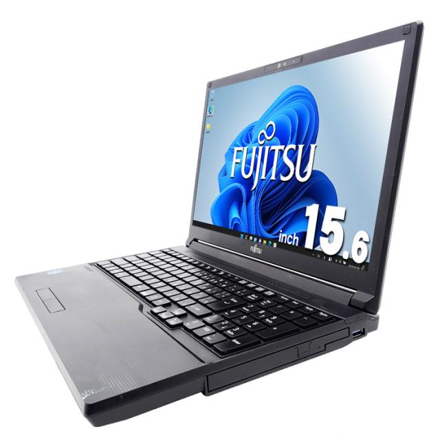 中古パソコン 中古 ノートパソコン Office付き 2021年製 第11世代 バッテリー良好 NVMe 自宅用 テレワーク 業務用 新品マウス 訳あり Windows11 Pro 富士通 LIFEBOOK A5511/G Core i3 8GB 15.6インチ 中古 パソコン ノートパソコン