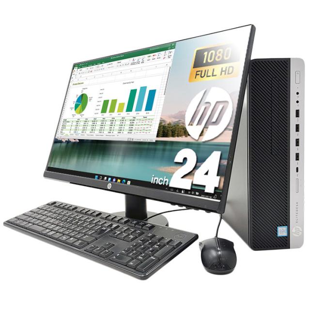 中古パソコン Windows 7 Pro 64Bit Microsoft Office Personal 2010付 22型液晶セット HP Compaq Core i3/4G/新品SSD 960GB/DVD-ROM ポイント5倍 中古パソコン Windows 7 Pro 64Bit搭載 20型液晶セット