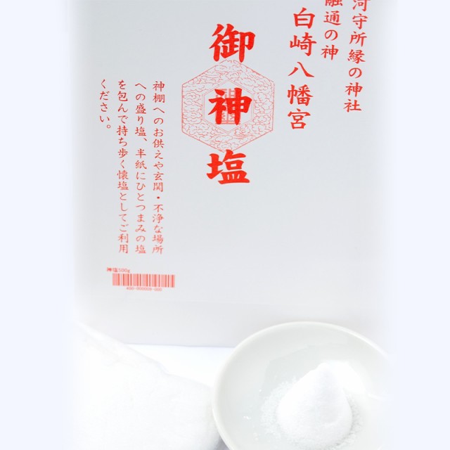 清め祓ご祈祷済☆神塩☆500g入り/浄化/神社/開運/もり塩/の通販