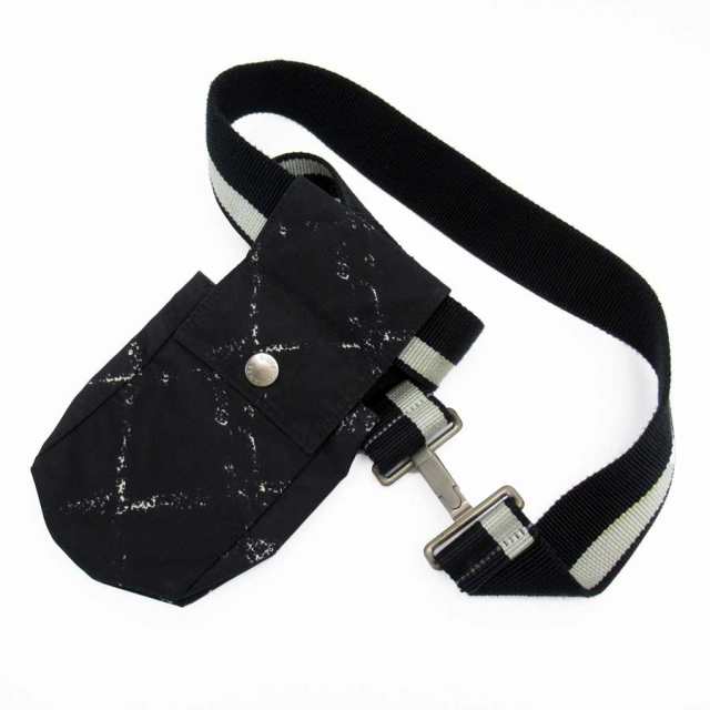 CHANEL シャネル ウエストバッグ ボディバッグ ブラック×ホワイト 14054 ユニセックス【中古】 g1953aの通販は