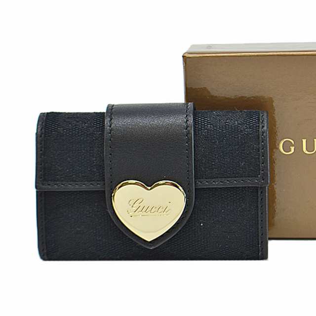 GUCCI グッチ 203551 キーケース キーホルダー ブラック 14054 レディース【中古】 r9231f