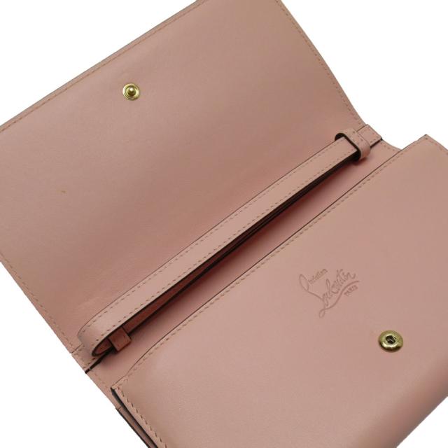 新品 Christian Louboutin 長財布 ピンク クリスチャンルブタン レザー