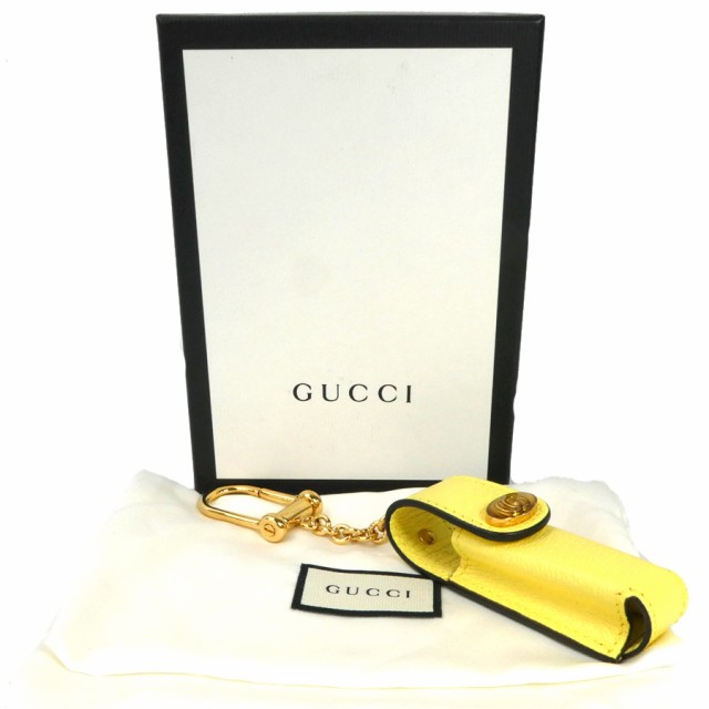 GUCCI グッチ GGマーモント 615997 リップケース ライトイエロー