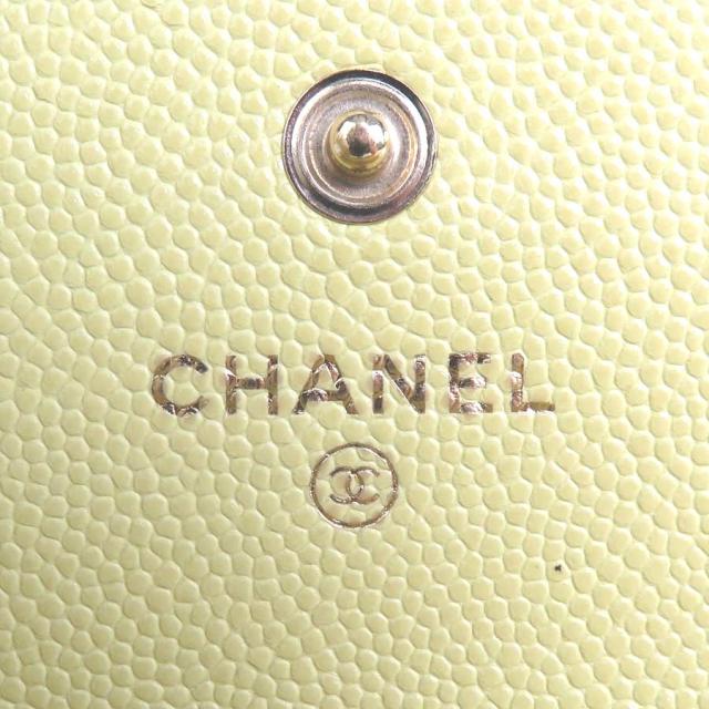 CHANEL シャネル ココマーク 長財布 ライトイエロー 14063 レディース【中古】 r9578aの通販は