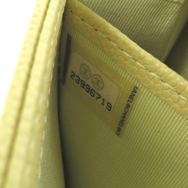 CHANEL シャネル ココマーク 長財布 ライトイエロー 14063 レディース【中古】 r9578aの通販は
