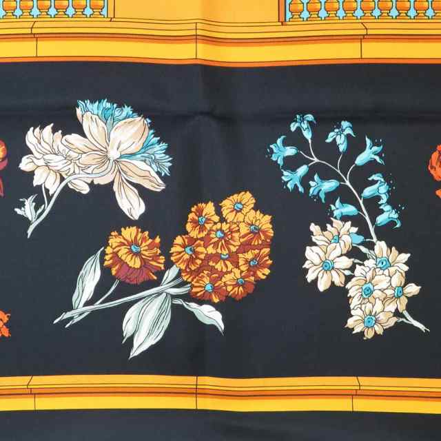 HERMES エルメス Quai aux fleurs 花咲く海岸通り カレ90 スカーフ