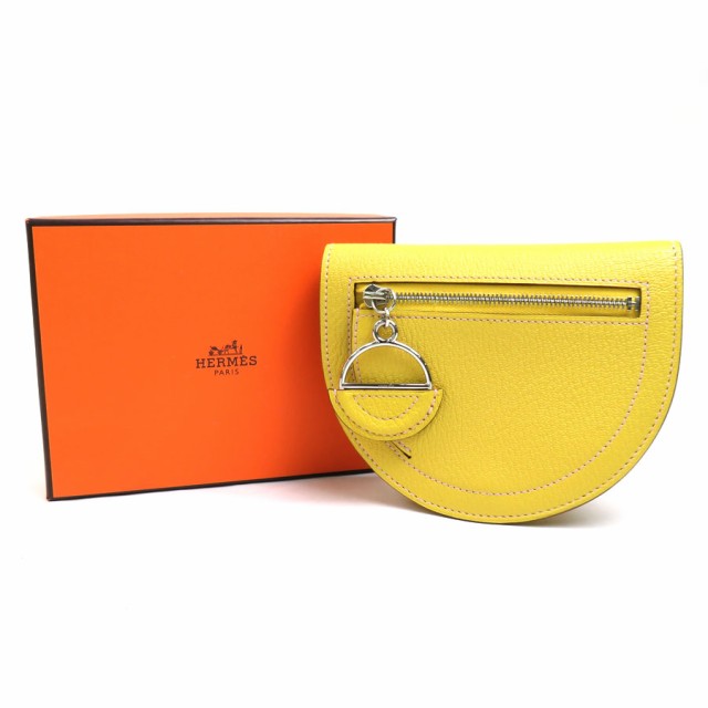 HERMES エルメス イン ザ ループ コンパクト 二つ折り財布 ジョーヌナプル 14063 ユニセックス【中古】 99560g