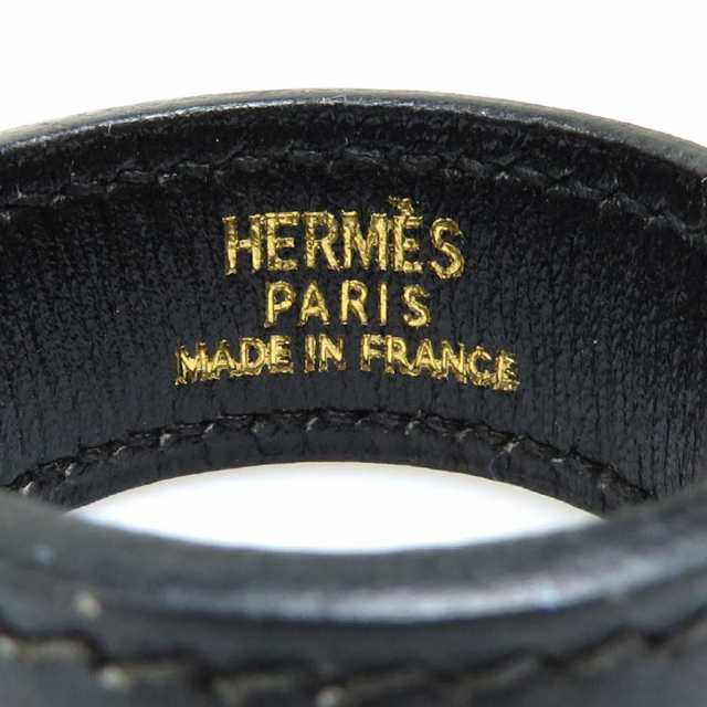 HERMES エルメス チャーム グローブホルダー ブラック/ゴールド