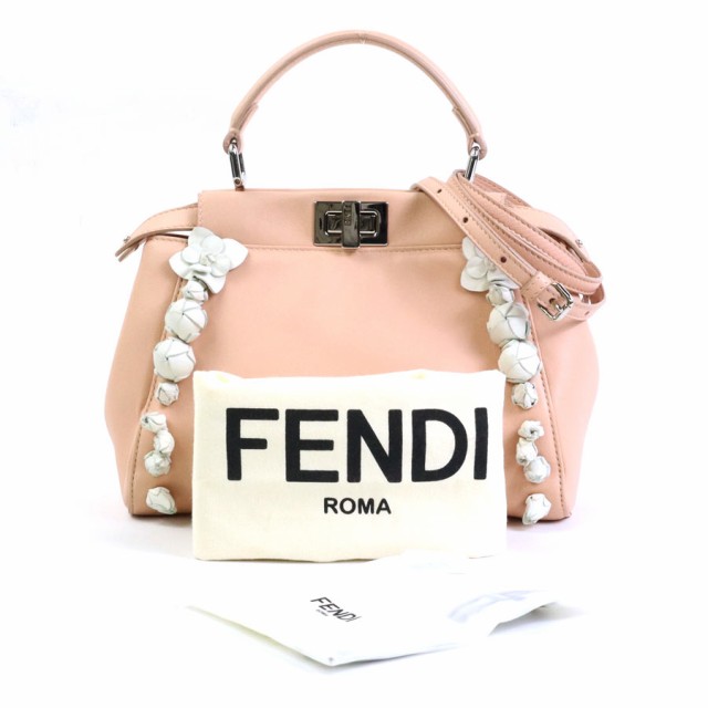 FENDI フェンディ ミニ ピーカブー ハンドバッグ 斜め掛けショルダー ...