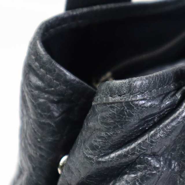 BALENCIAGA バレンシアガ ネイビーカバス S ハンドバッグ トートバッグ グレー 14055 ユニセックス【中古】 e56351i