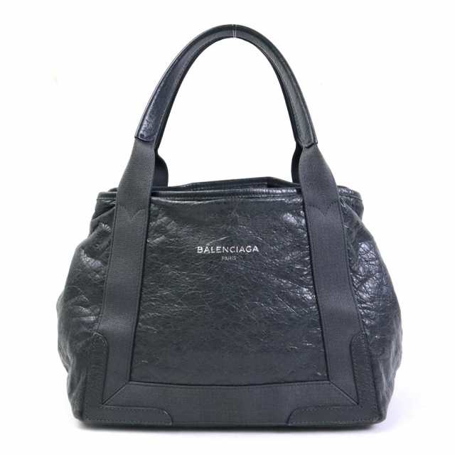 BALENCIAGA バレンシアガ ネイビーカバス S ハンドバッグ トートバッグ ...