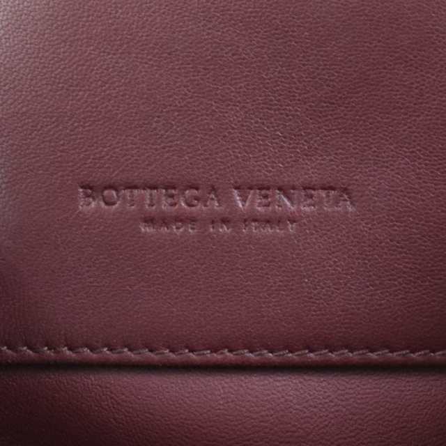 BOTTEGAVENETA ボッテガヴェネタ イントレチャート ハンドバッグ ボルドー 14070 レディース【中古】 99636g