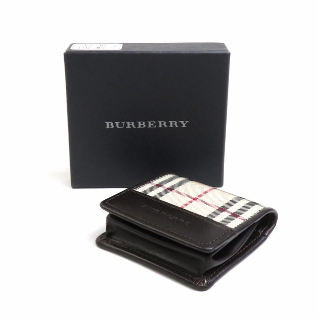 BURBERRY バーバリー コインケース ブラウン×ベージュ系 14057 ユニセックス【中古】 h29667f