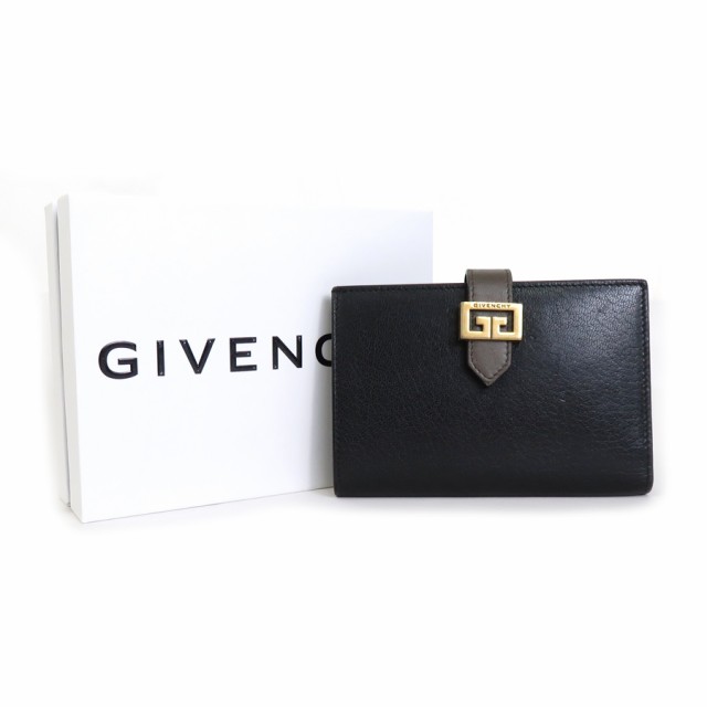 GIVENCHY ジバンシィ 二つ折り財布 ブラック×グレー 14054 ユニ