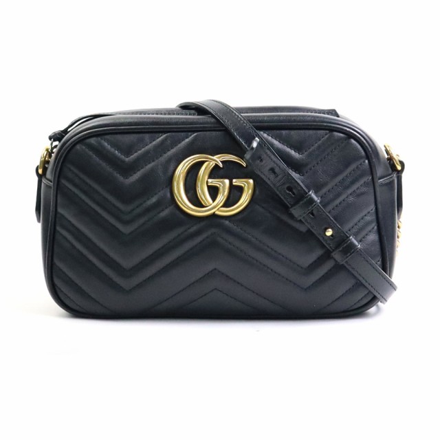 GUCCI グッチ GGマーモント 447632 斜め掛けショルダーバッグ ブラック