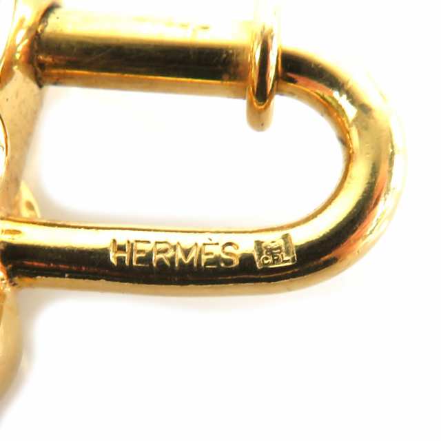 エルメス HERMES カデナ チャーム アニマルモチーフ ゾウ メタル ゴールド ユニセックス 送料無料 e56646g