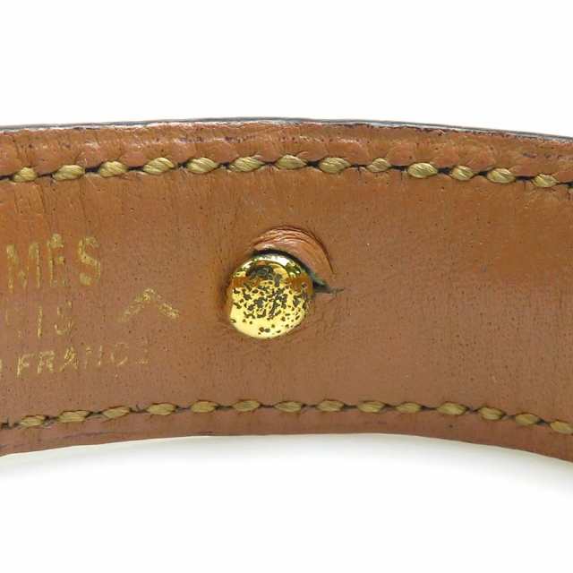 HERMES エルメス シェーヌダンクル バングル ブレスレット ネイビー/ゴールド 14066 ユニセックス【中古】 e56674i