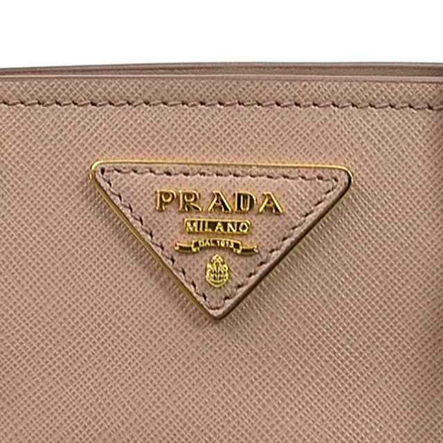 PRADA プラダ 1BA254 ハンドバッグ 斜め掛けショルダーバッグ ピンクベージュ 14061 レディース【中古】 99693k