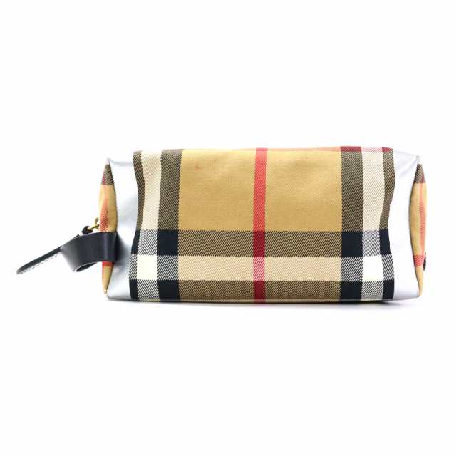 BURBERRY バーバリー セカンドバッグ シルバー×チェック 14059 メンズ