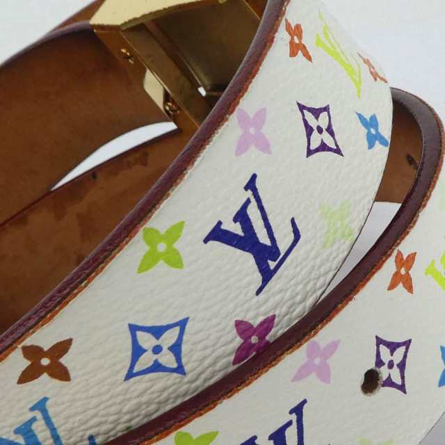 LOUIS VUITTON ルイ ヴィトン サンチュール キャレ モノグラムマルチ