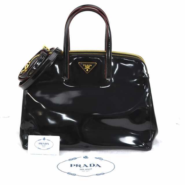 PRADA プラダ BN2565 ハンドバッグ ショルダーバッグ ブラック×レッド