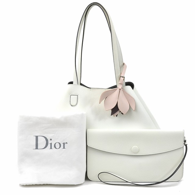 イタリアサイズクリスチャンディオール ブロッサム ショルダーバッグ レザー ホワイト レディース Christian Dior