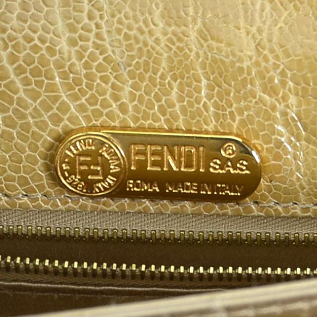 FENDI フェンディ ショルダーバッグ ゴールド/ベージュ 14068 レディース【中古】 e57046aの通販は
