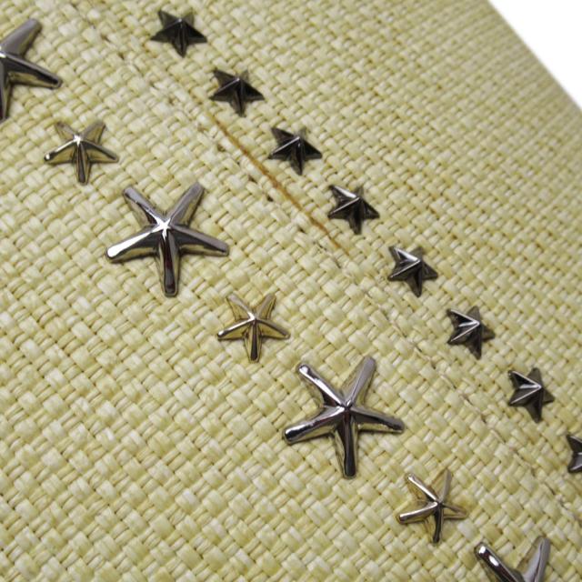 JIMMY CHOO ジミーチュウ ショルダーバッグ ナチュラル×ブラック 14054