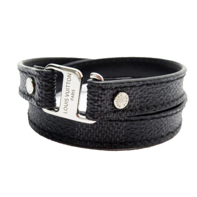 LOUIS VUITTON ルイ ヴィトン ダミエ グラフィット M6763 ブレスレット