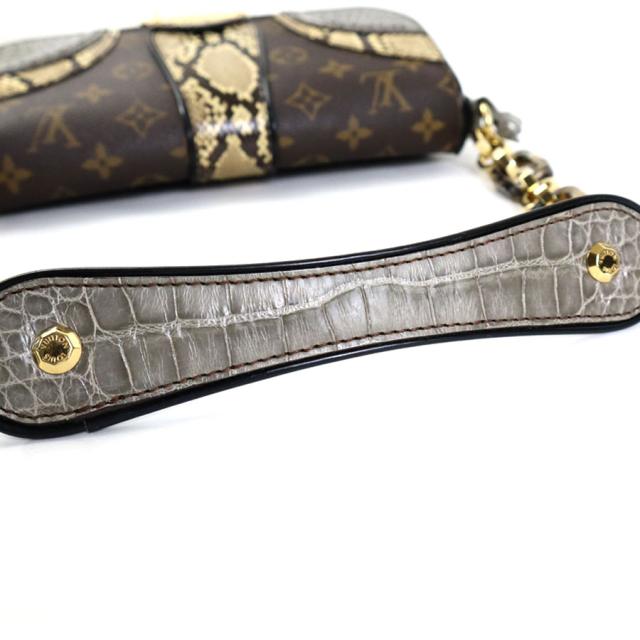 LOUIS VUITTON ルイ ヴィトン ポシェット エキゾチック モノグラム ミッシム M40220 ショルダーバッグ ブラウン系 14057 レディース【中古】 99757gの通販は