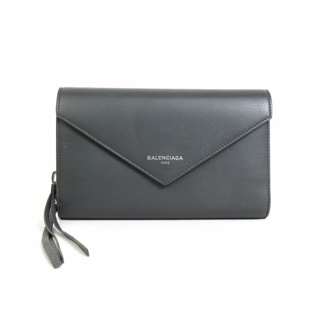 BALENCIAGA バレンシアガ 371661 長財布 グレー 14055 ユニセックス【中古】 a0075