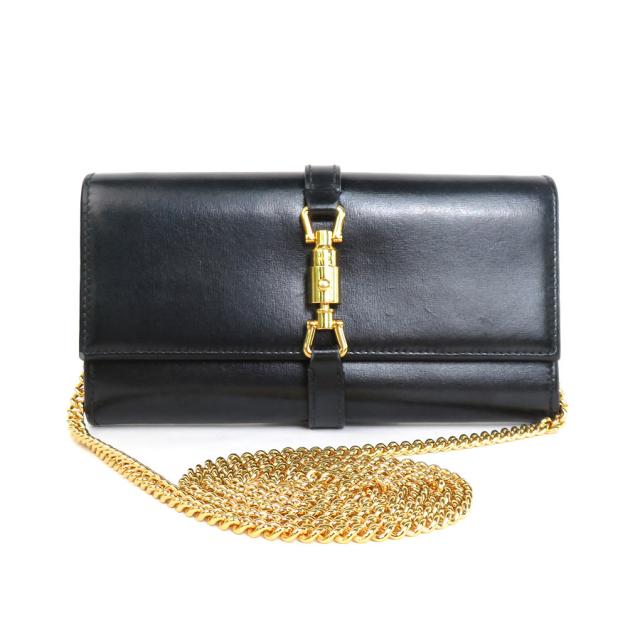 GUCCI グッチ ジャッキー1961 652681 長財布 チェーンウォレット ブラック 14054 レディース【中古】 a0106の通販は