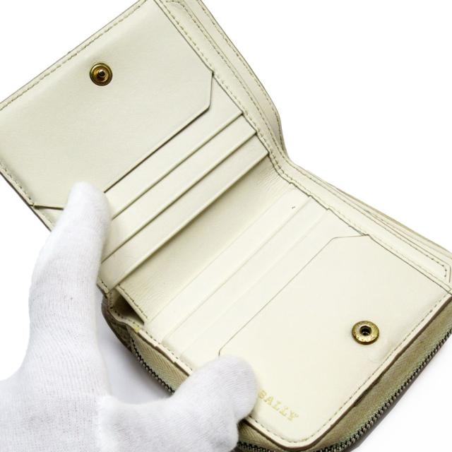 BALLY バリー 二つ折り財布 ホワイト 14056 ユニセックス【中古】 t19137a