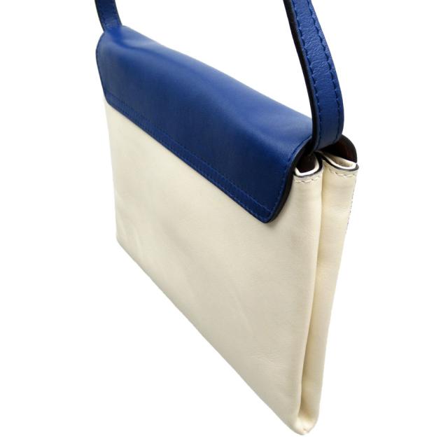 MARNI マルニ 斜め掛けショルダーバッグ ブルー×ブラウン×アイボリー 14067 レディース【中古】 t19160g MARNI マルニ 斜め掛けショルダーバッグ ブルー×ブラウン×アイボリー